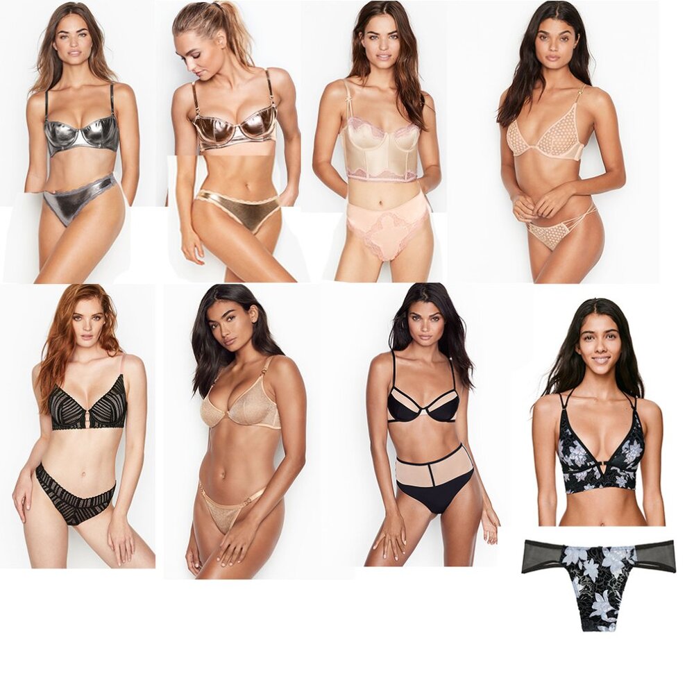 Victoria's Secret bra bralette bustier  panty set bundle lot